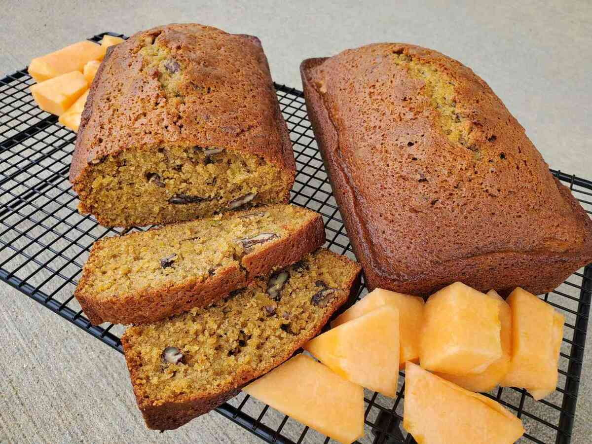Be sure to pick up an extra local Veri Fine Brand Cantaloupe this week as the season comes to an end. You can purée and freeze extra cantaloupe to make bread in the off-season.