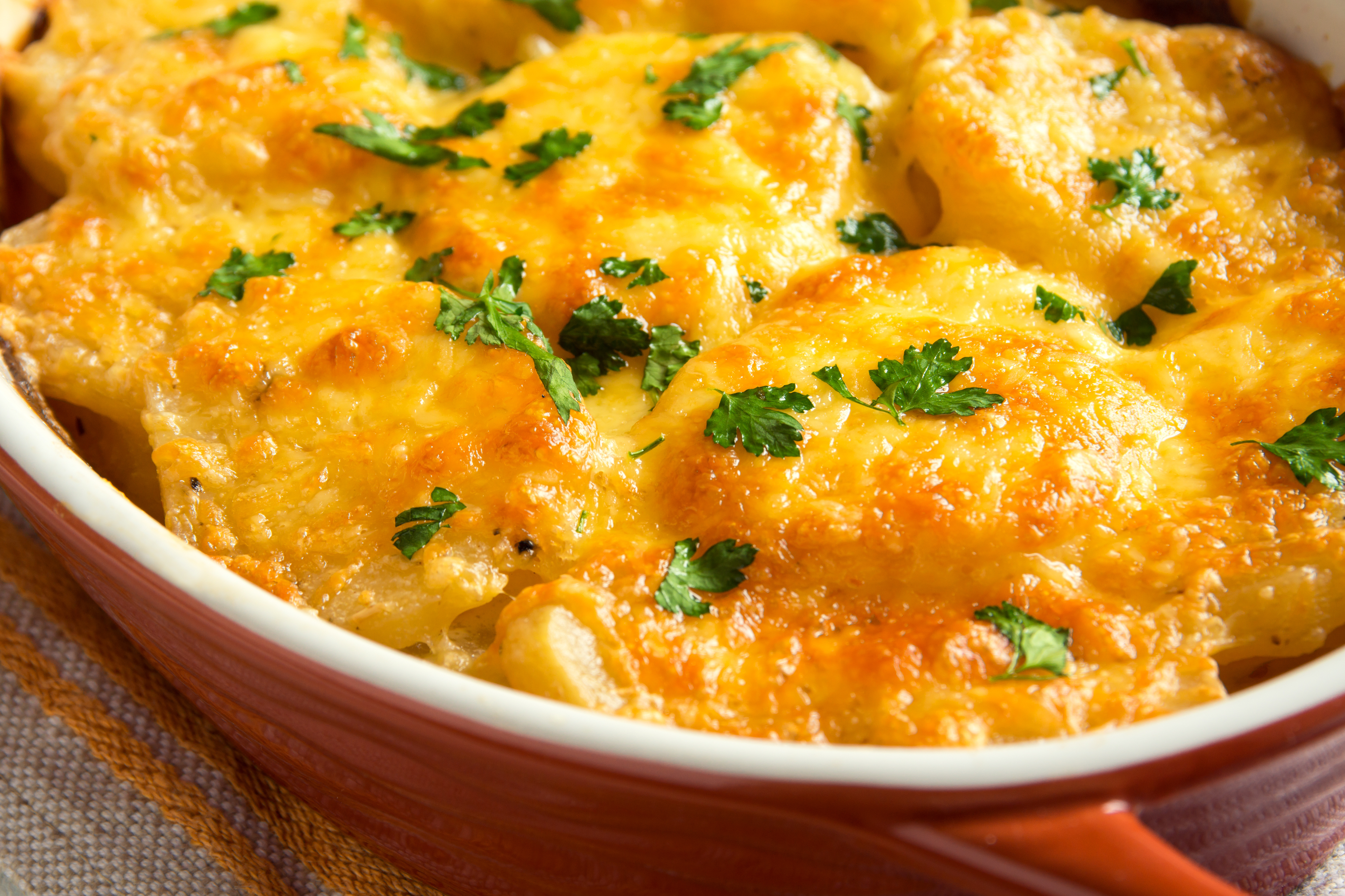 Spicy Scalloped Rutabagas with Parsley