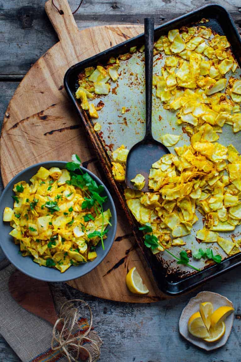 Curry Roasted Cabbage