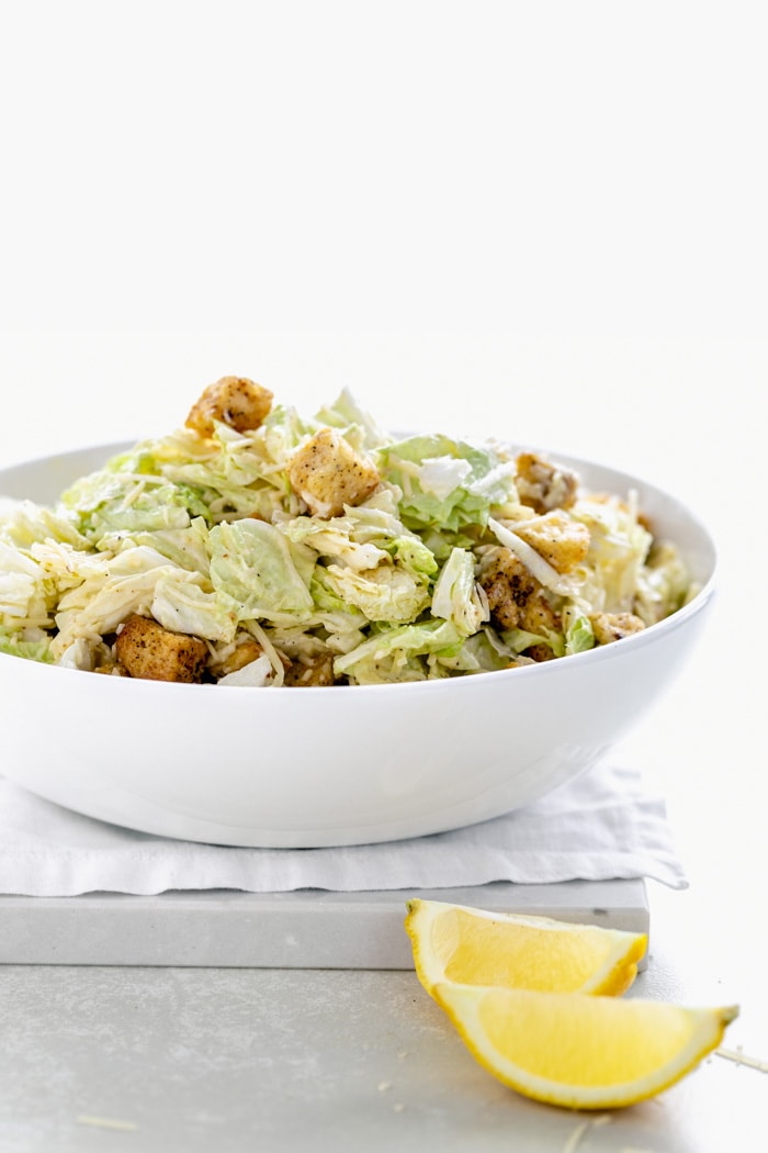 Napa Cabbage Caesar Salad