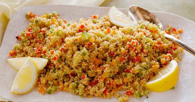 Rainbow Bell Pepper Couscous