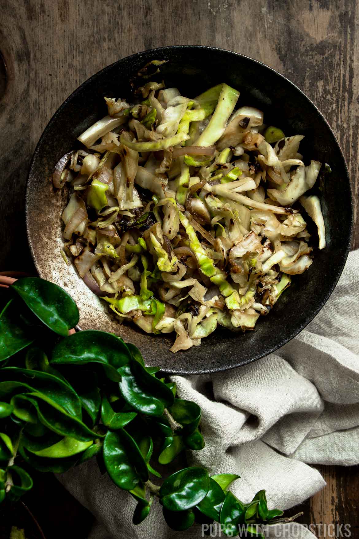 Chinese Stir-Fried Cabbage with Ginger Soy