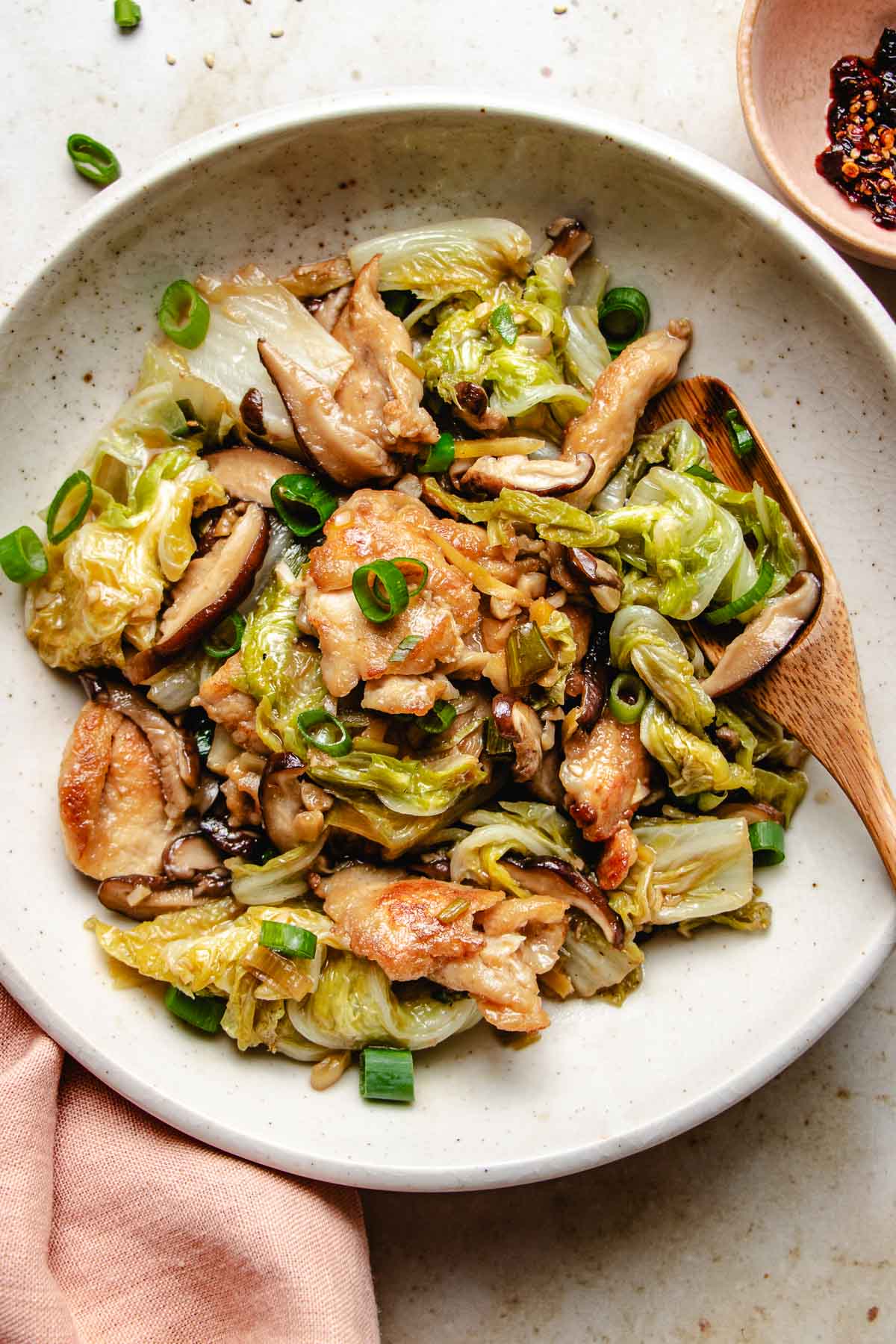 Chicken Napa Cabbage Stir Fry