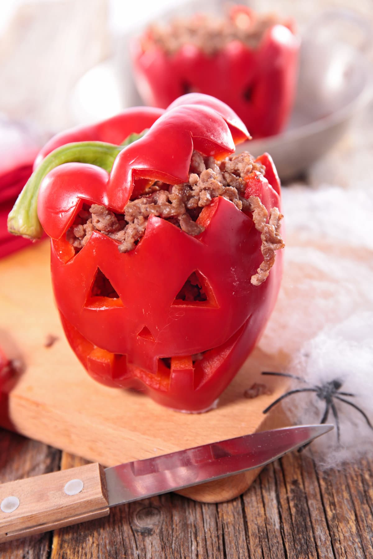 Halloween Stuffed Peppers