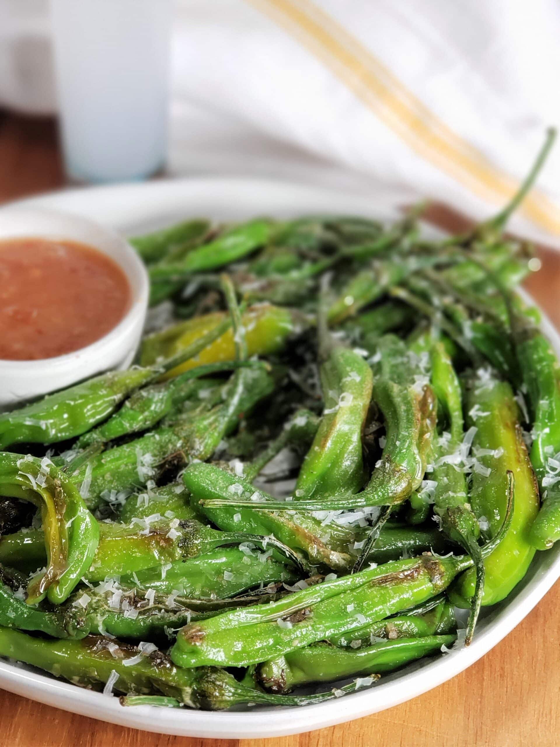 Air Fryer Japanese Blistered Shishito Peppers